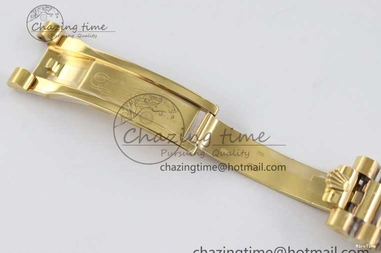 MiroTime 0121 Day Date 40mm YG 904L Steel TWF 1:1 Best Edition White Dial on YG Bracelet A FreshLook 2368